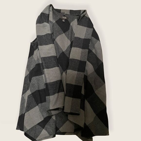 Medium Talie Black+Grey Cardigan Vest - Picture 1 of 3